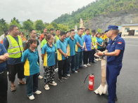 我县开展物流园区消防安全培训活动