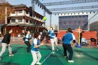 我县群运会气排球比赛火热进行