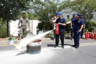 竹山经开区开展地震避险疏散演练