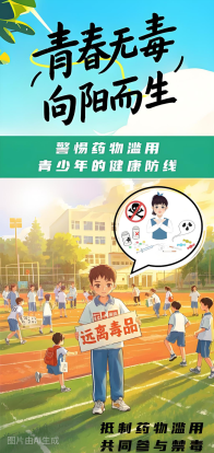 《青春无毒 向阳而生》系列海报