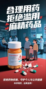 《合理用药，拒绝滥用麻精药品》