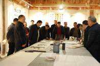 市知名书画家泼墨创作挖掘绿松石文化