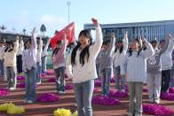 竹山职校秋季田径运动会开幕