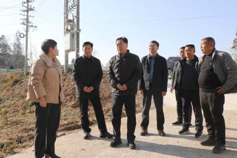 县领导调研农村道路补短板工作