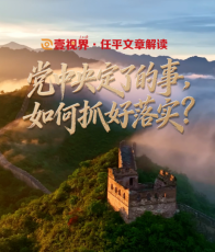 壹视界·任平文章解读｜党中央定了的事，如何抓好落实？