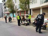 竹山交警开展电动车交通秩序集中整治