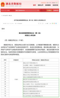 我县8家企业入选第一批湖北省数据要素型企业