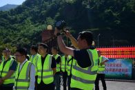 县资规局与楼台乡联合开展5．12地灾演练