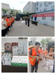 宝丰镇：酷暑送清凉　情暖环卫工