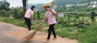 擂鼓镇：开展村庄大扫除  筑牢卫生防护网