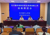 宝丰镇部署学前教育普及普惠创建工作
