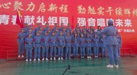 竹山二中学子演绎革命精神薪火传