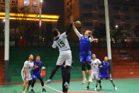 竹山二中精彩闪亮“园丁杯”篮球赛