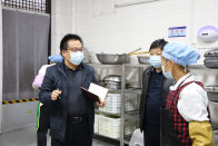 竹山二中：校园餐自查 筑牢饮食防线