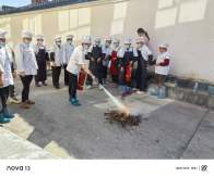 溢水小学组织开展消防灭火实操应急演练