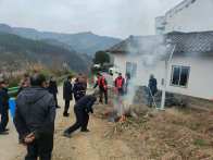 秦古镇开展森林防火演练