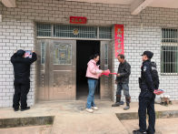 大庙乡开展入户电信反诈宣传活动