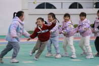   宝丰镇第二幼儿园：萌娃争当“运动小达人”