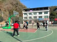 深河乡举办篮球友谊联赛