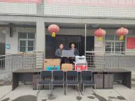 爱心企业家余英鹏为大庙乡农村福利院捐赠物资