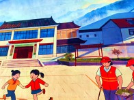 竹坪乡：墙体彩绘添新景 妙笔绘就新画卷