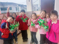 擂鼓镇护驾幼儿园：巧手植绿意 童心绘春天