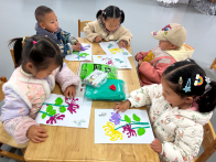 竹坪乡中心幼儿园开展趣味清明手工制作活动