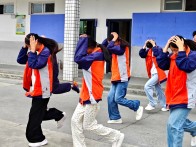 竹坪乡开展防震应急疏散演练