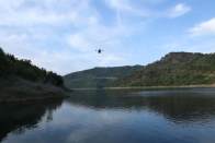 竹山县低空快递首飞成功