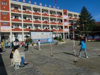 擂鼓中学：实战检验促提升  体育测试助成长