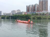 楼台乡：堵河水面鼓声响 龙舟训练备战忙